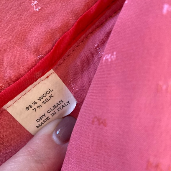 Vintage Marc Jacobs Mainline Pink & Red Tweed Wool & Silk Double Breasted Jacket - Picture 4 of 9